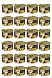 GimCat Shinycat Tuna Balıklı Peynirli Konserve Kedi Maması 70 Gr x 24 Adet