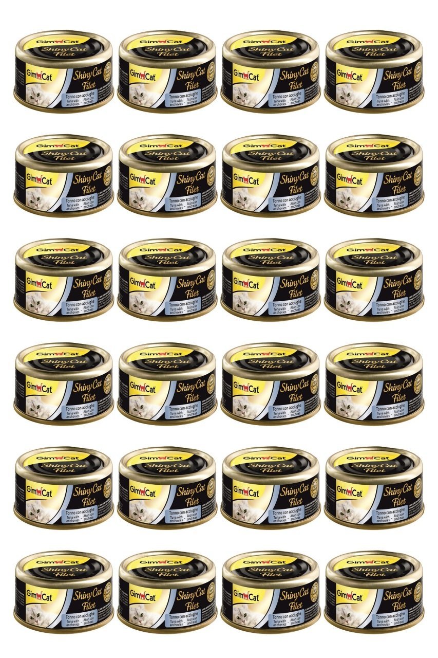 Gimcat Shinycat Ton Balıklı Ve Ançüez Fileto Kedi Konserve 70 Gr x 24 Adet