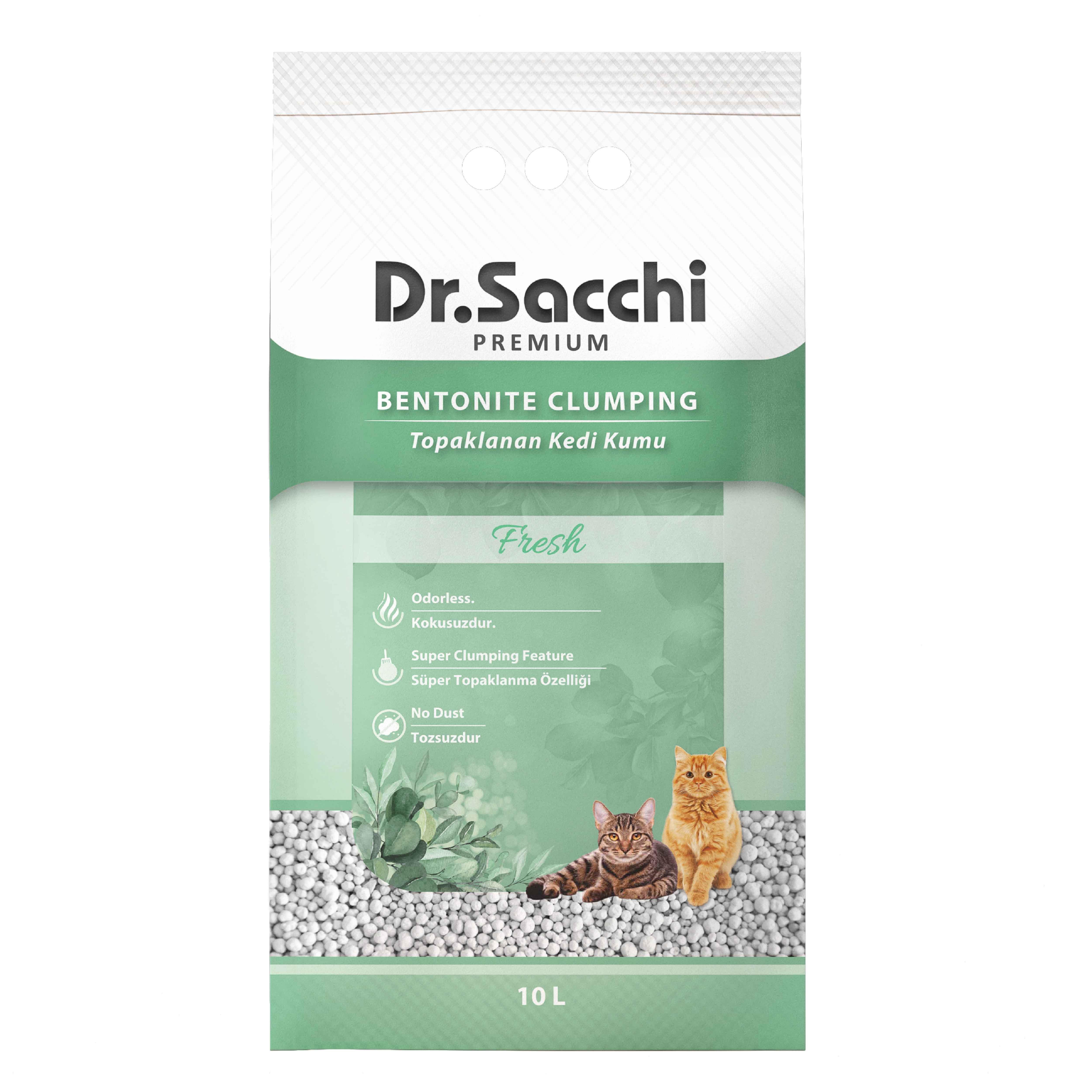 Dr. Sacchi Fresh Bentonit Kedi Kumu 10 LT
