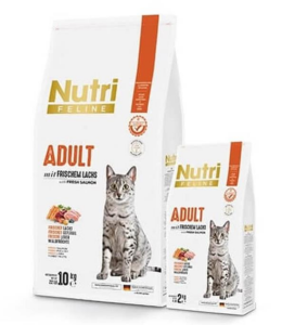Nutri Feline Somonlu Yetişkin Tahılsız Kedi Maması 10 kg
