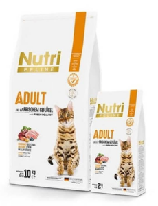 Nutri Feline Tavuklu Yetişkin Tahılsız Kedi Maması 10 kg
