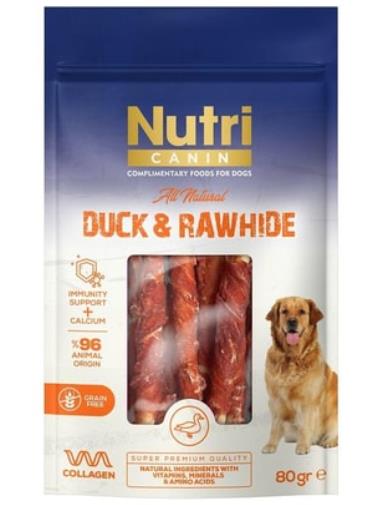 Nutri Canin Ördek Eti Sarılı Kemik Small 80 Gr