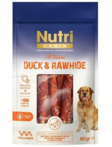 Nutri Canin Ördek Eti Sarılı Kemik Small 80 Gr