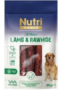 Nutri Canin Kuzu Eti Sarılı Kemik Small 80 Gr