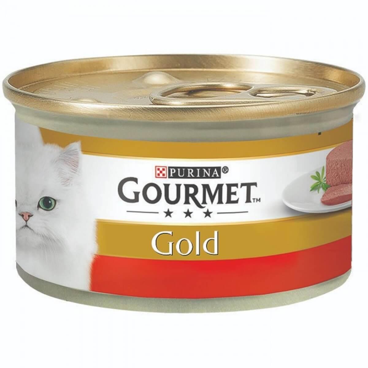 Gourmet Gold Sığır Etli Kıyılmış Yetişkin Kedi Konservesi 85 Gr