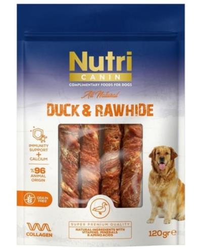 Nutri Canin Ördek Eti Sarılı Kemik Köpek Ödülü 120 Gr