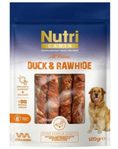 Nutri Canin Ördek Eti Sarılı Kemik Köpek Ödülü 120 Gr
