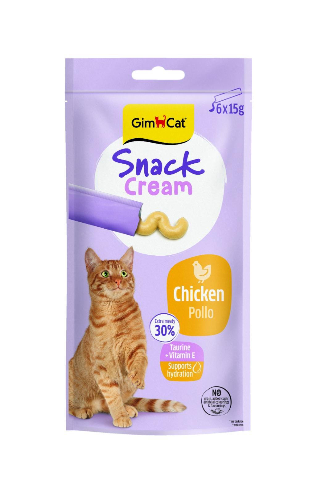 Gimcat Snack Cream Tavuklu Kedi Ödülü 6x15gr