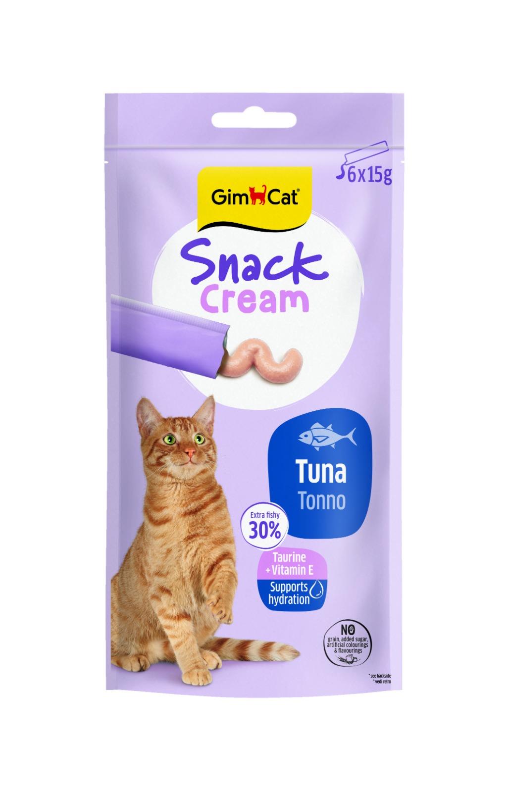 Gimcat Snack Cream Ton Balıklı Kedi Ödülü 6x15gr