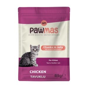 Pawmas Pawmas Pouch Tavuklu Yavru Kedi Yaş Mama 85Gr