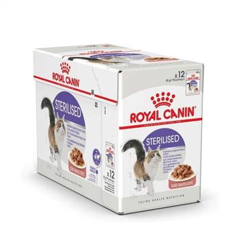Royal Canin Gravy Sterilised Kısırlaştırılmış Yaş Kedi Maması 85 Gr-(12 Adetx85 Gr)