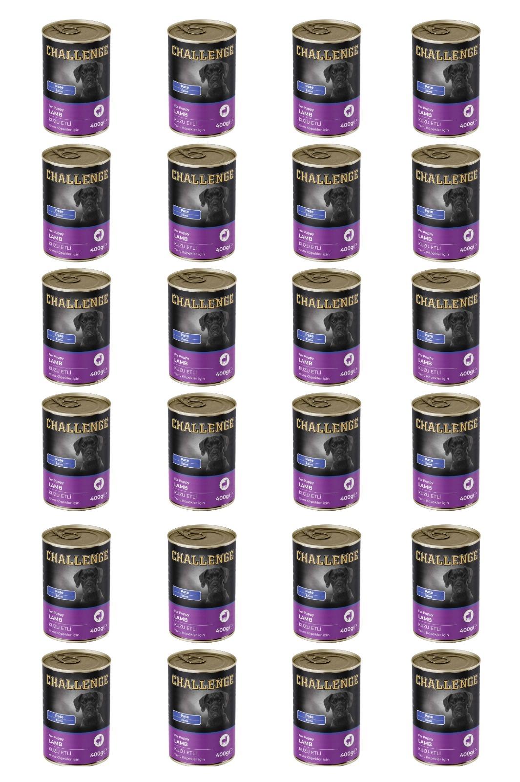 Challenge pate kuzu etli yavru köpek konservesi 400 gr x 24 adet