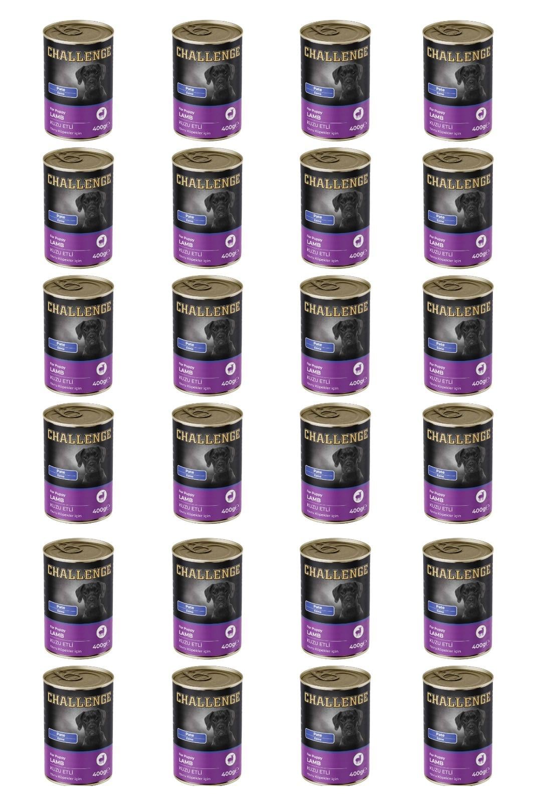 Challenge pate kuzu etli yavru köpek konservesi 400 gr x 24 adet