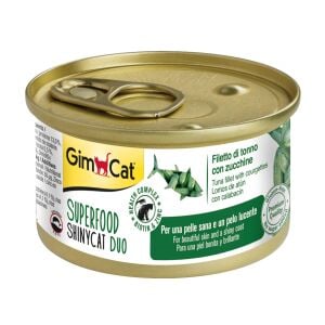 GimCat Shinycat SF Fileto Konserve Kedi Maması - Tuna Balıklı Kabaklı 70gr