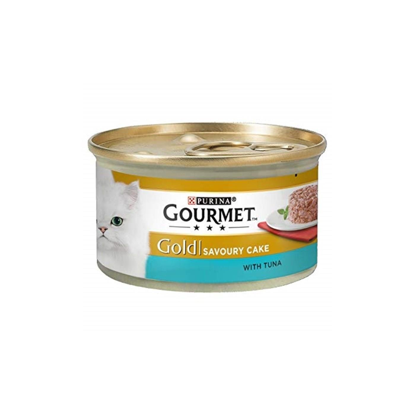 Gourmet Gold Savoury Cake Ton Balıklı Yetişkin Kedi Konservesi 85 Gr