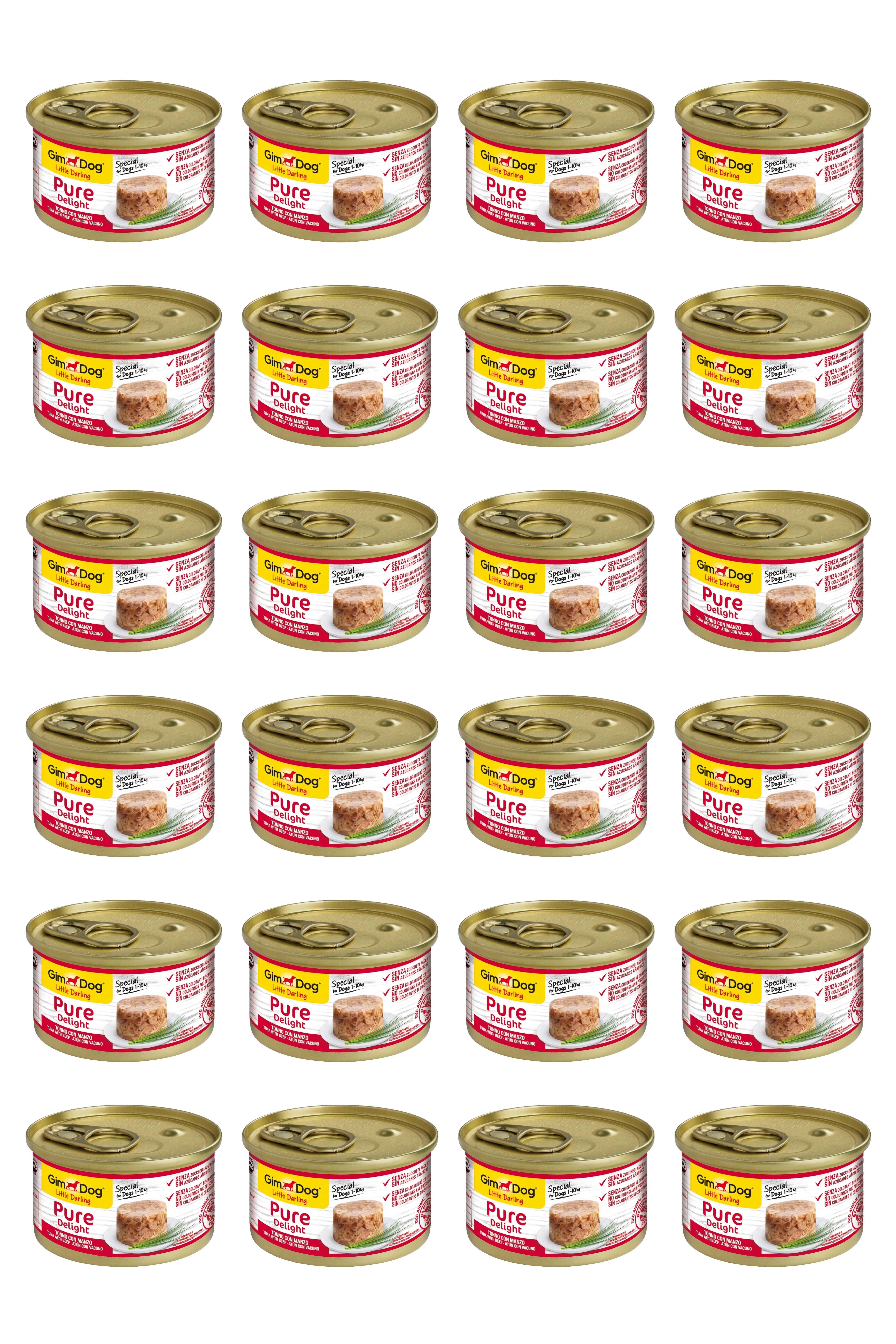 GimDog Konserve Köpek Maması - Tuna Balıklı Biftekli 85grX24AD