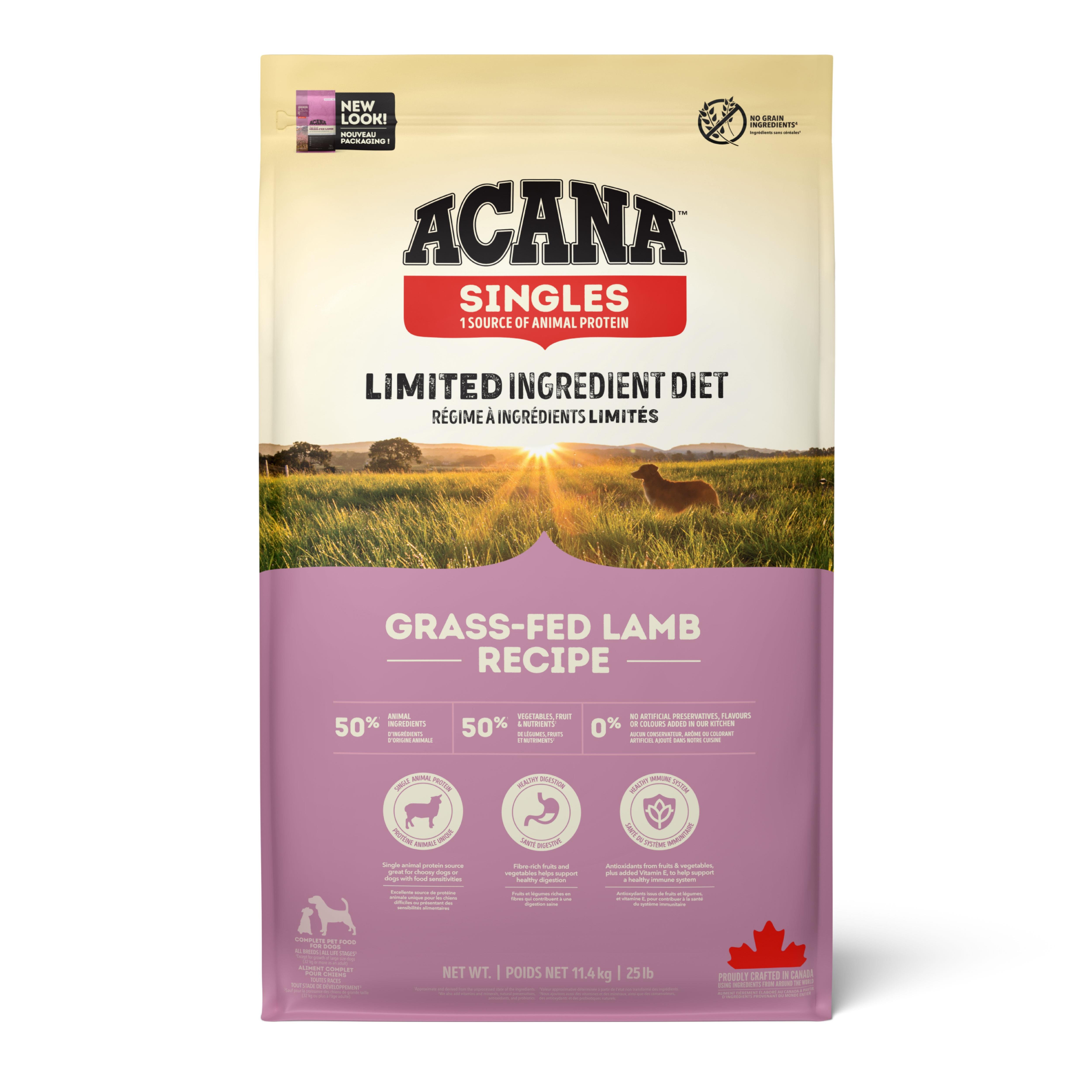 Acana Singles - Grass-Fed Lamb Köpek Maması 11,4 Kg