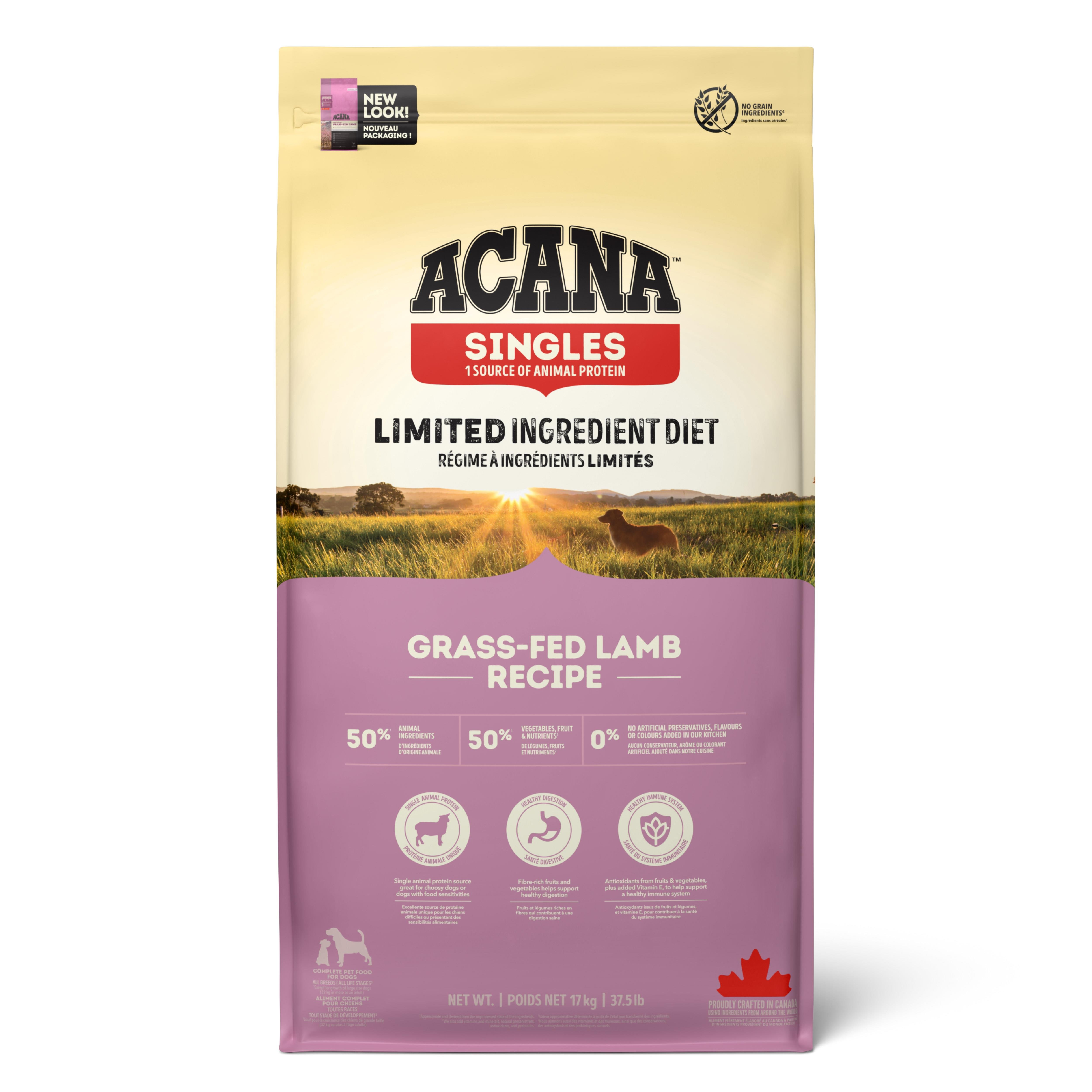 Acana Singles - Grass-Fed Lamb Köpek Maması 17 Kg