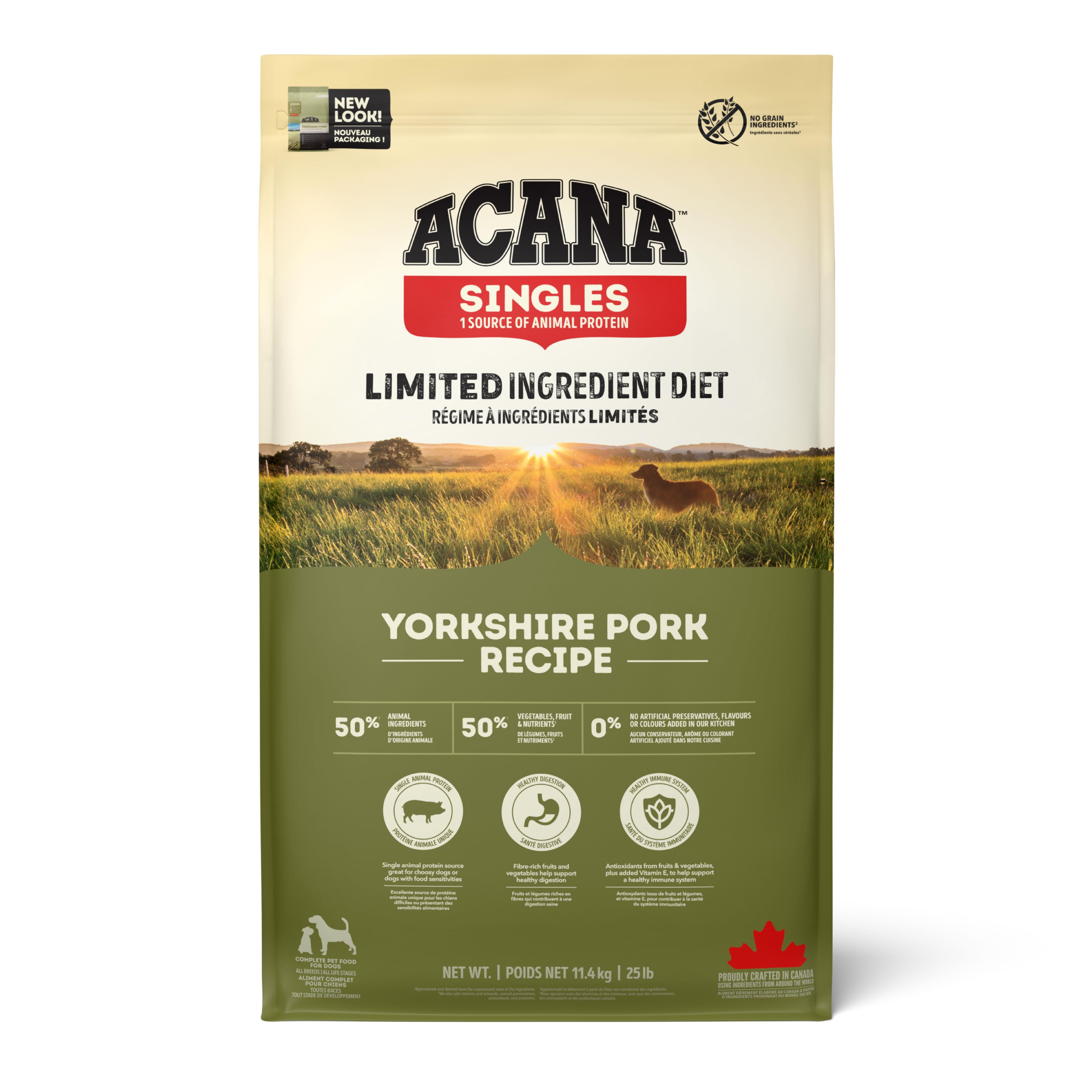 ACANA Singles-Yorkshire Pork Köpek Maması 11,4 Kg