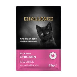 Challenge Pouch Challenge yavru tavuklu yaş mama 85 gr