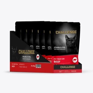 challenge pouch challenge sığır etli yaş kedi maması 85grx24ad