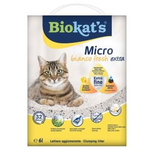 Biokats Kedi Kumu Micro Bianco Fresh Extra 6lt