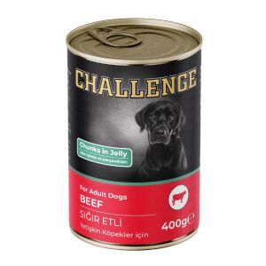 Challenge Jelly Sığır Etli Yetişkin Köpek Konservesi 400 gr