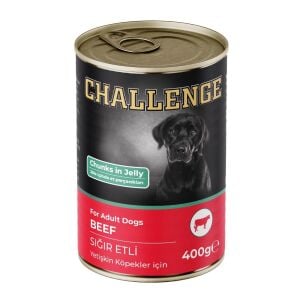 Challenge Jelly Sığır Etli Yetişkin Köpek Konservesi 400 gr
