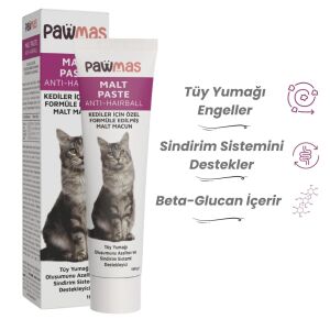 Pawmas Malt paste (Antihairball) Kedi macunu 100gr x 2 Adet