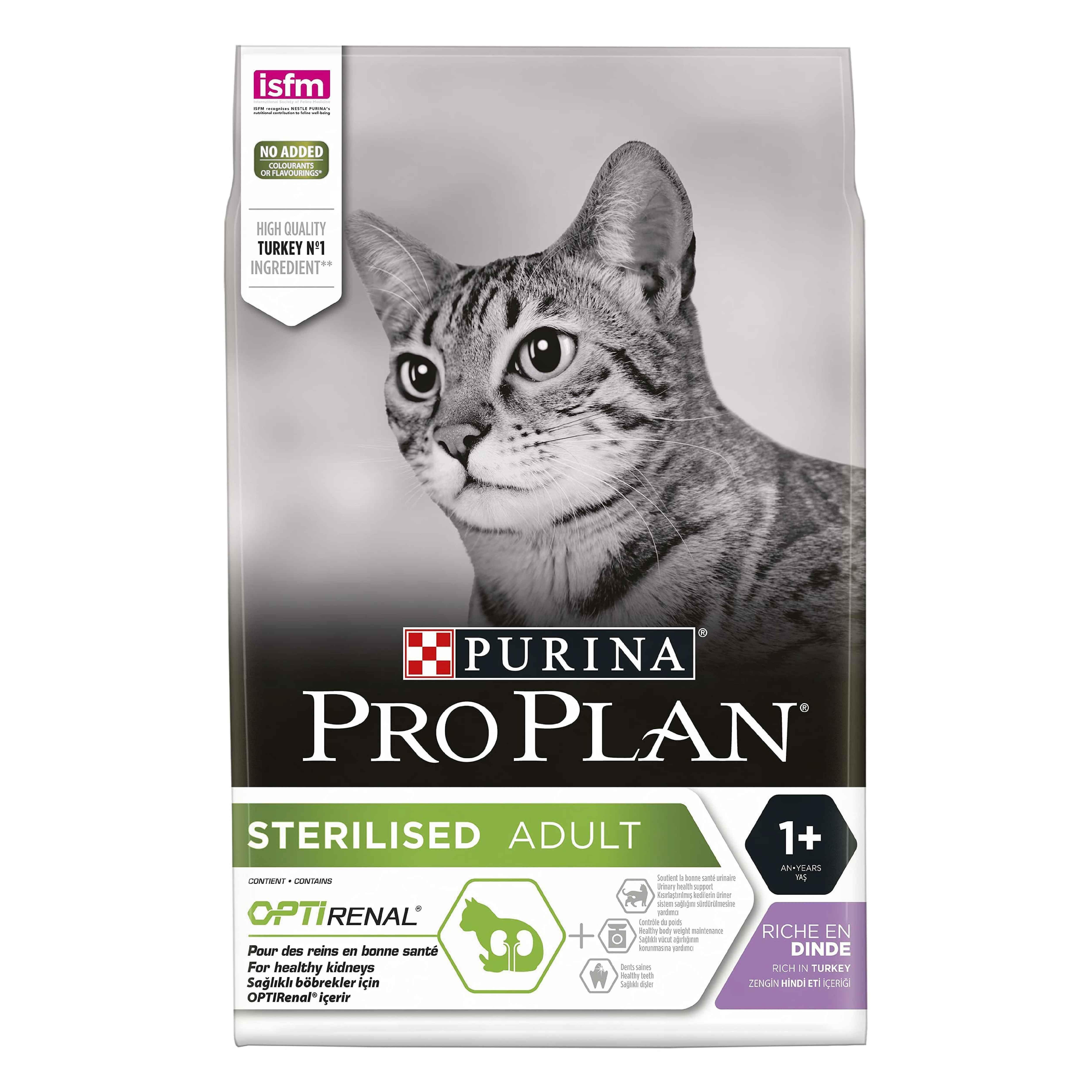 Pro Plan Kısırlaştırılmış Hindi ve Tavuk Kedi Maması 3 Kg