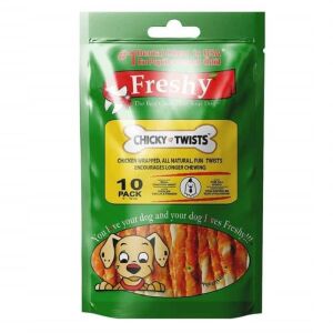 Freshy Tavuk Kaplı Burgu Çubuklar 13 Cm 10 Adet