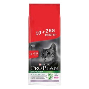Pro Plan Sterilised Hindili 10+2 Kg Kısırlaştırılmış Kuru Kedi Maması