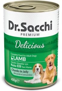 Dr.Sacchi Konserve Köpek Kuzu Etli 400gr