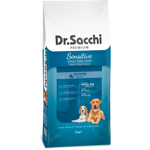 Dr.Sacchi Premium Sensitive Salmon Yetişkin Köpek Maması 15 Kg