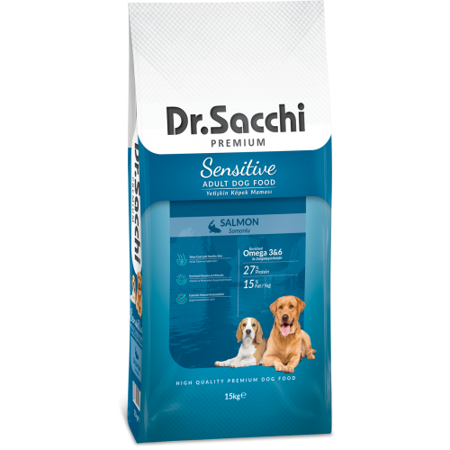 Dr.Sacchi Premium Sensitive Salmon Yetişkin Köpek Maması 15 Kg