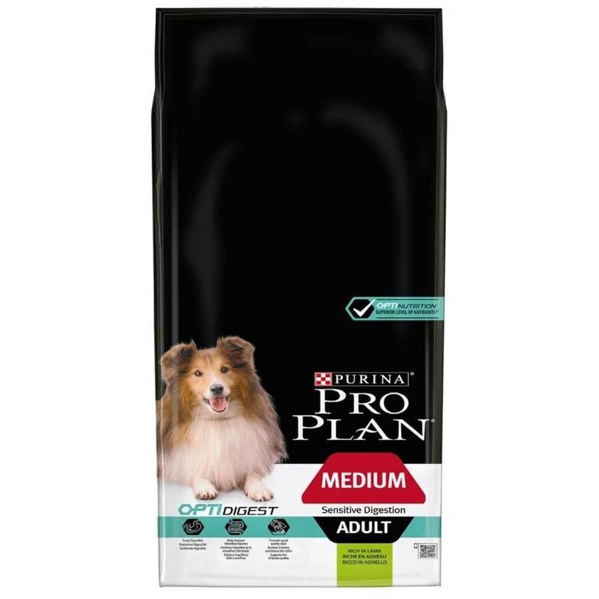 Pro Plan Opti Digest Adult Sensitive Kuzu Etli Orta Irk Yetişkin Köpek Maması 14 Kg