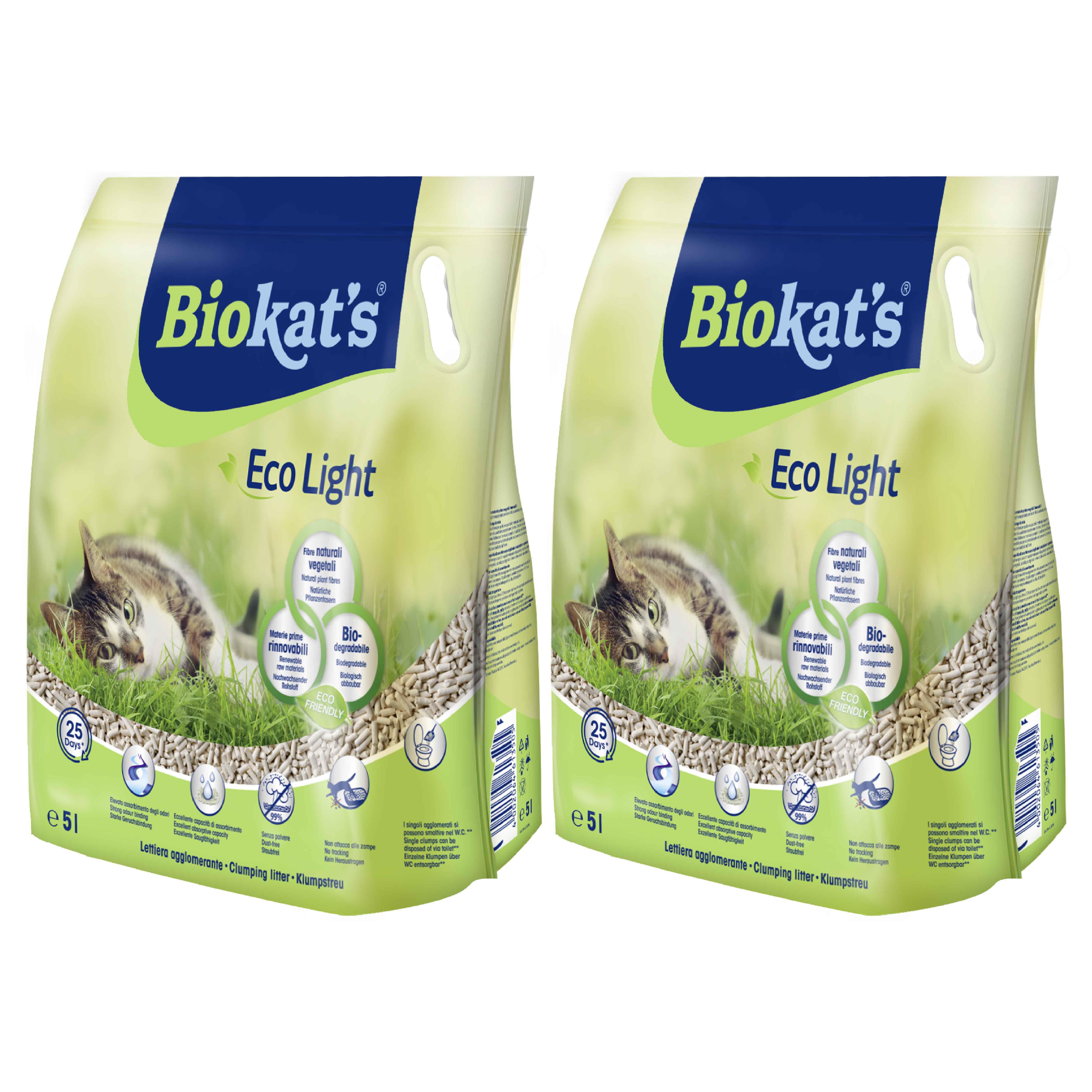 Biokat's Pelet Kedi Kumu Eco Light 5 Litre 2'li