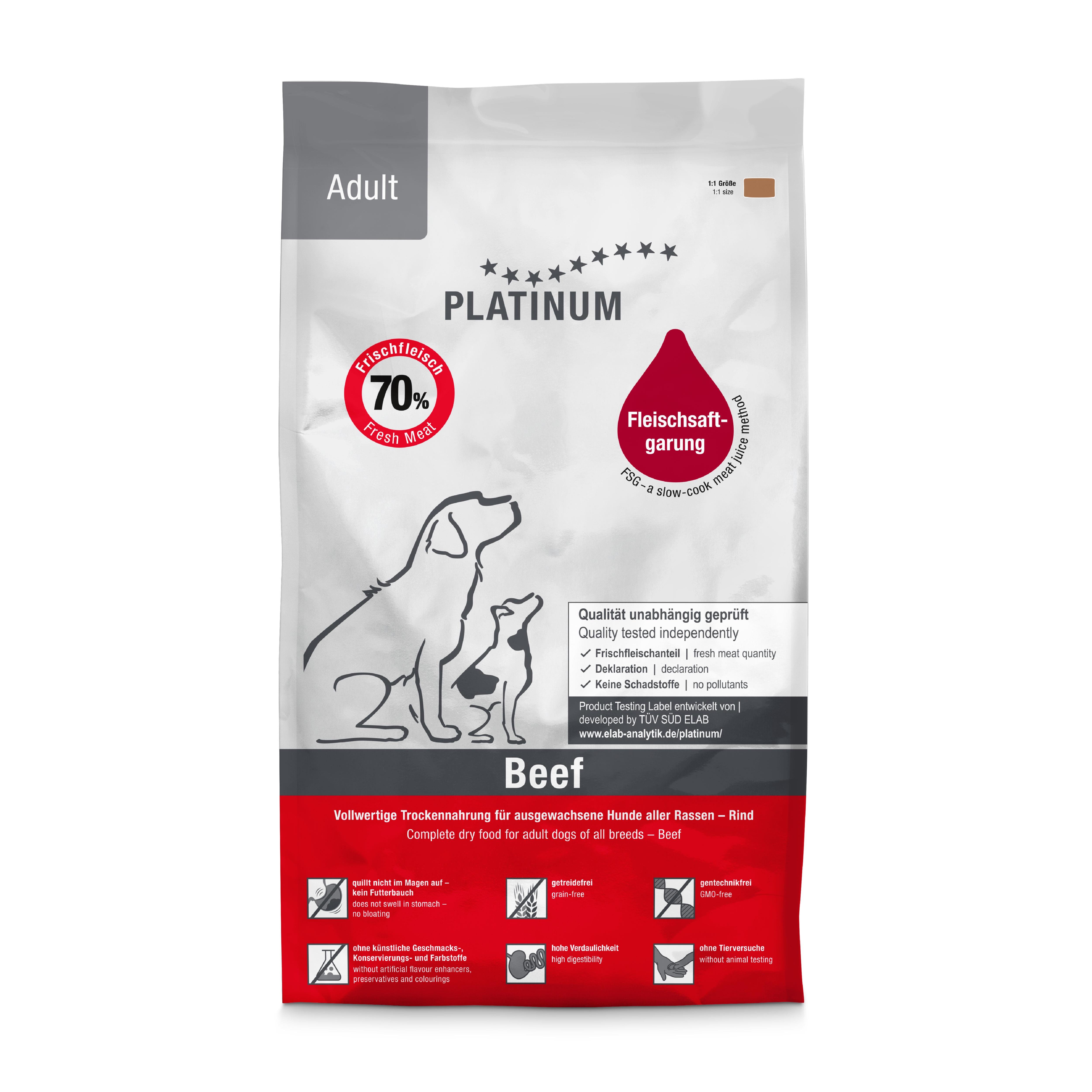 Platinum SemiMoist Sığır Etli Yetişkin Köpek Maması 5kg