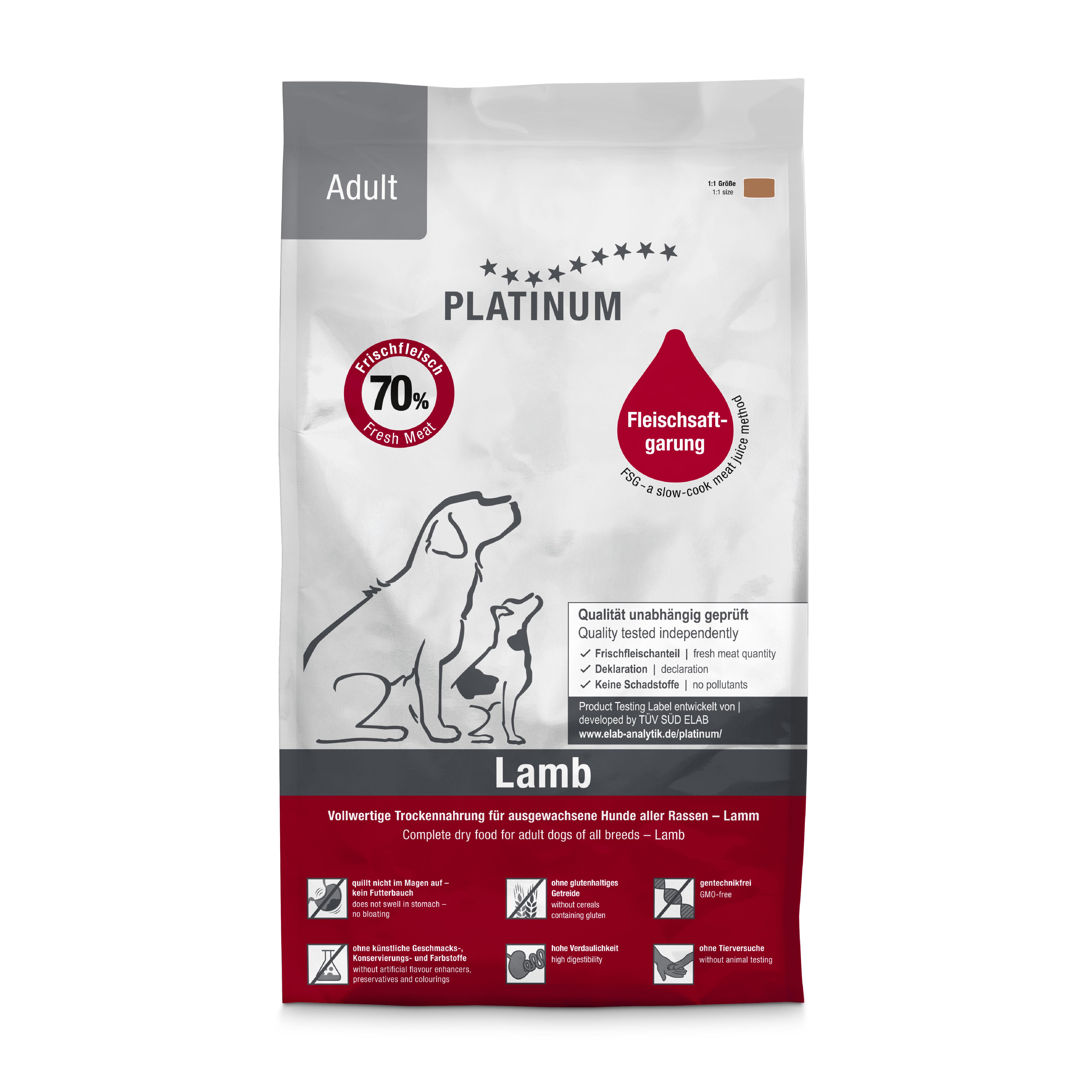 Platinum Kuzulu Yetişkin Köpek Maması 5kg