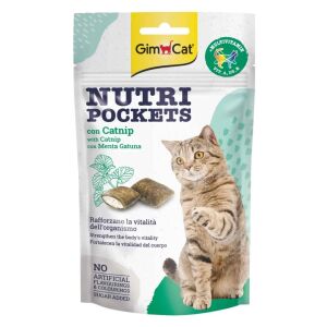 GimCat Nutripockets Kedi Ödülü Kedi Otu&Multivitamin 60 Gr