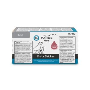 Platinum Balıklı ve Tavuklu Yaş Köpek Maması 185gr