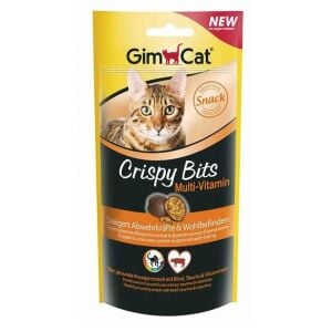GimCat Crispy Bits Multivitamin - Kediler İçin Gevrek Ödül Topları 40gr