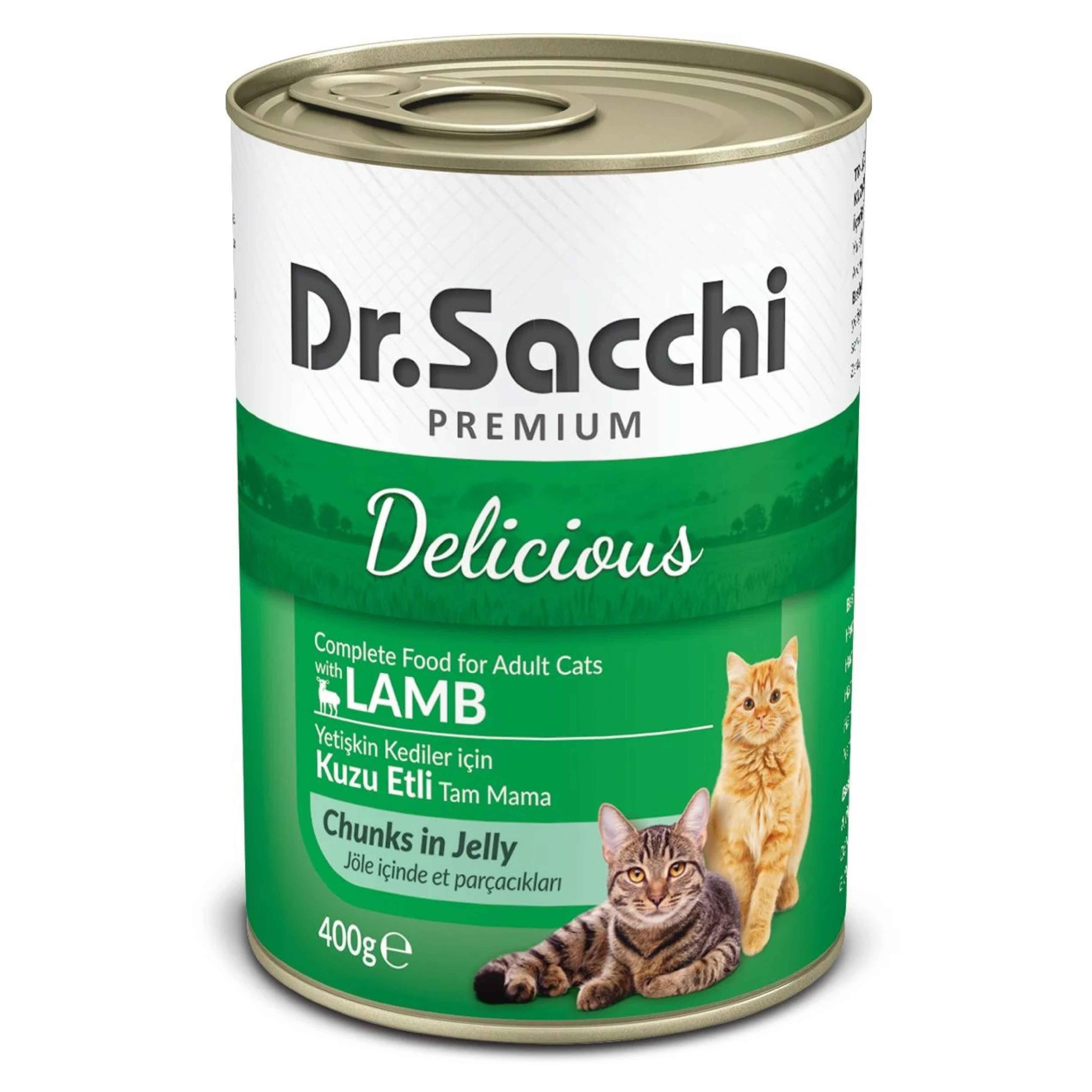 Dr.Sacchi Konserve Kedi Kuzu Etli 400gr