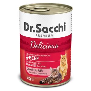 Dr.Sacchi Konserve Kedi Sığır Etli 400gr
