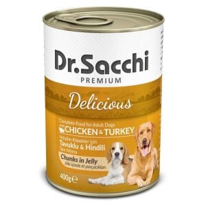 Dr.Sacchi Konserve Köpek Tavuklu Hindili 400gr