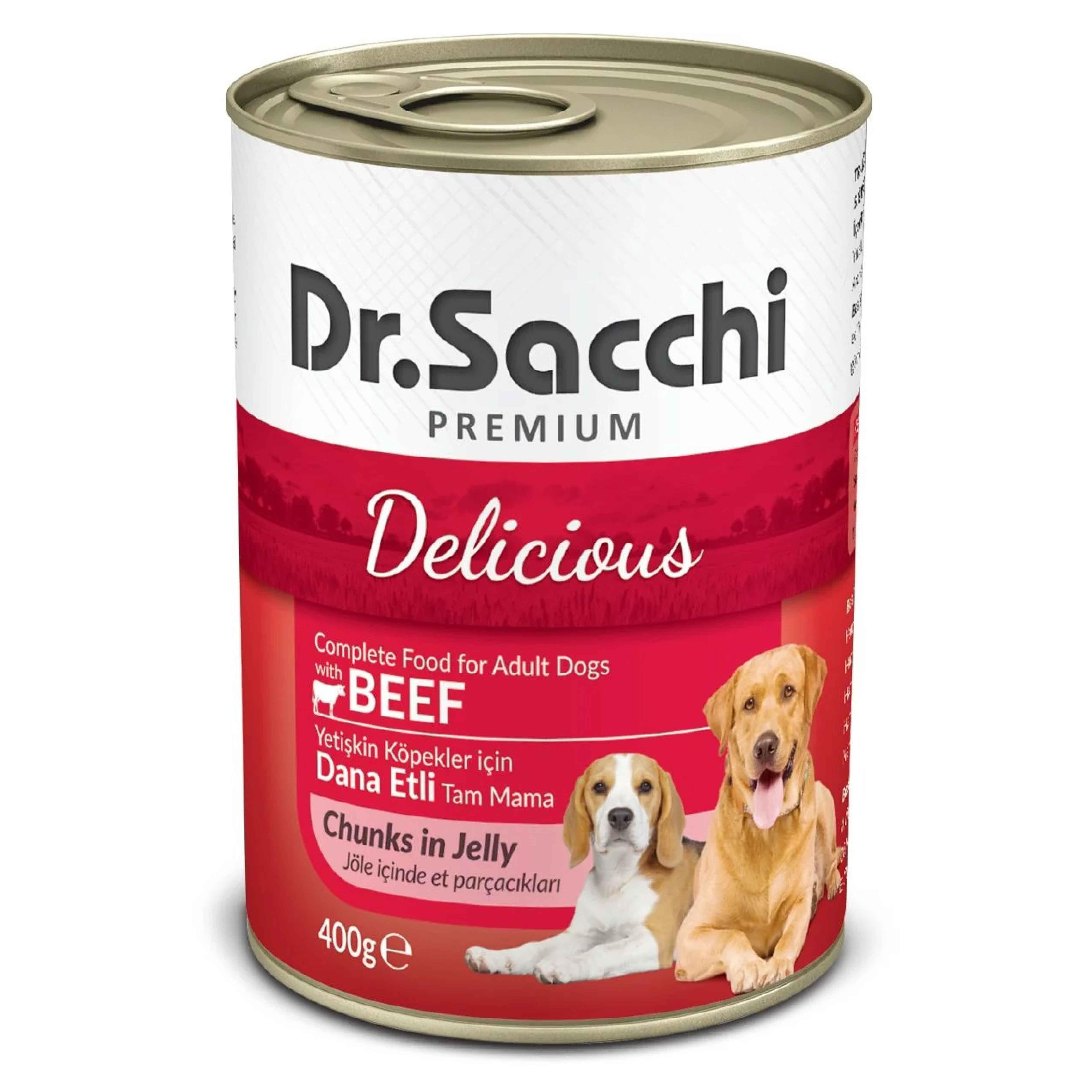 Dr.Sacchi Konserve Köpek Sığır Etli 400gr