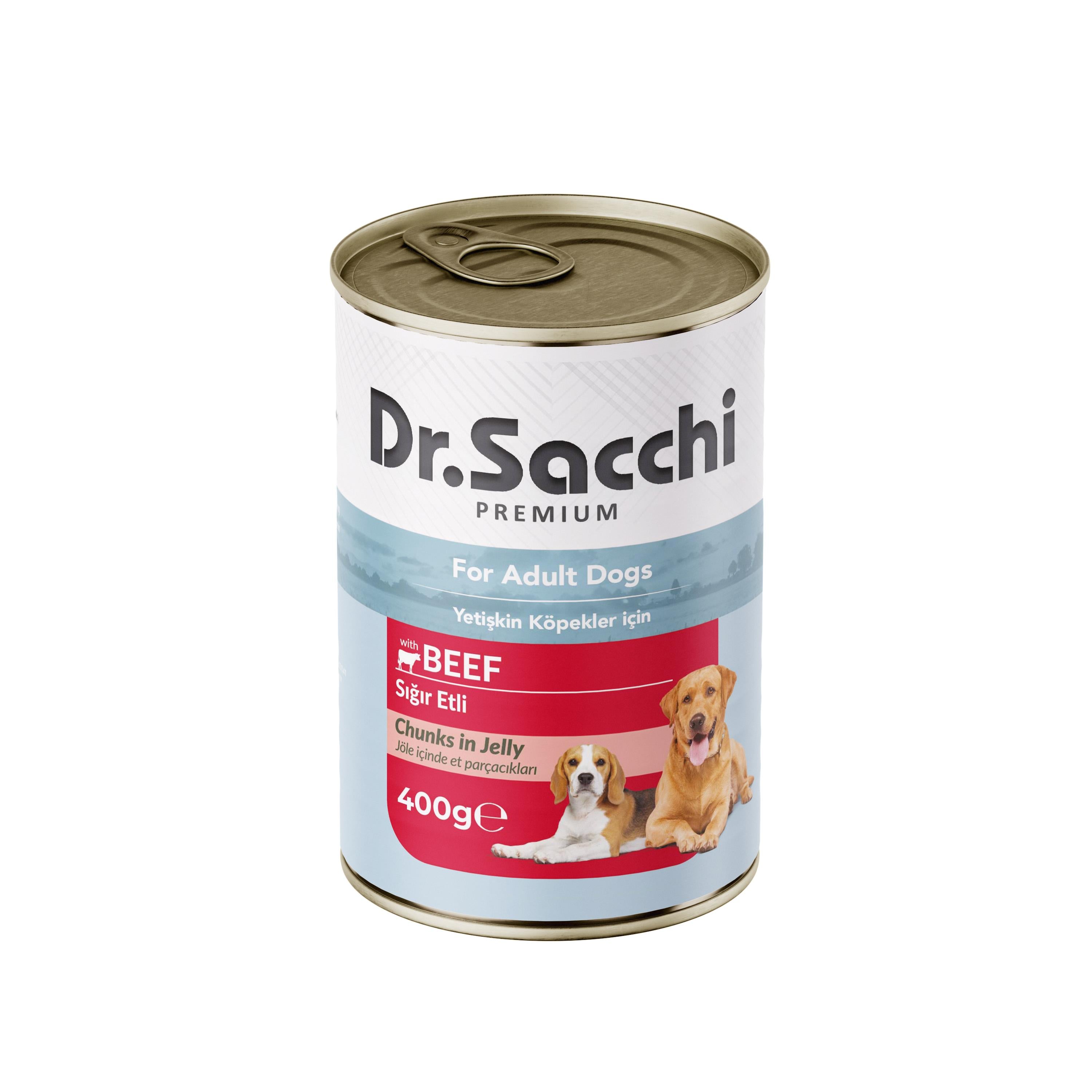 Dr.Sacchi Konserve Köpek Sığır Etli 400gr