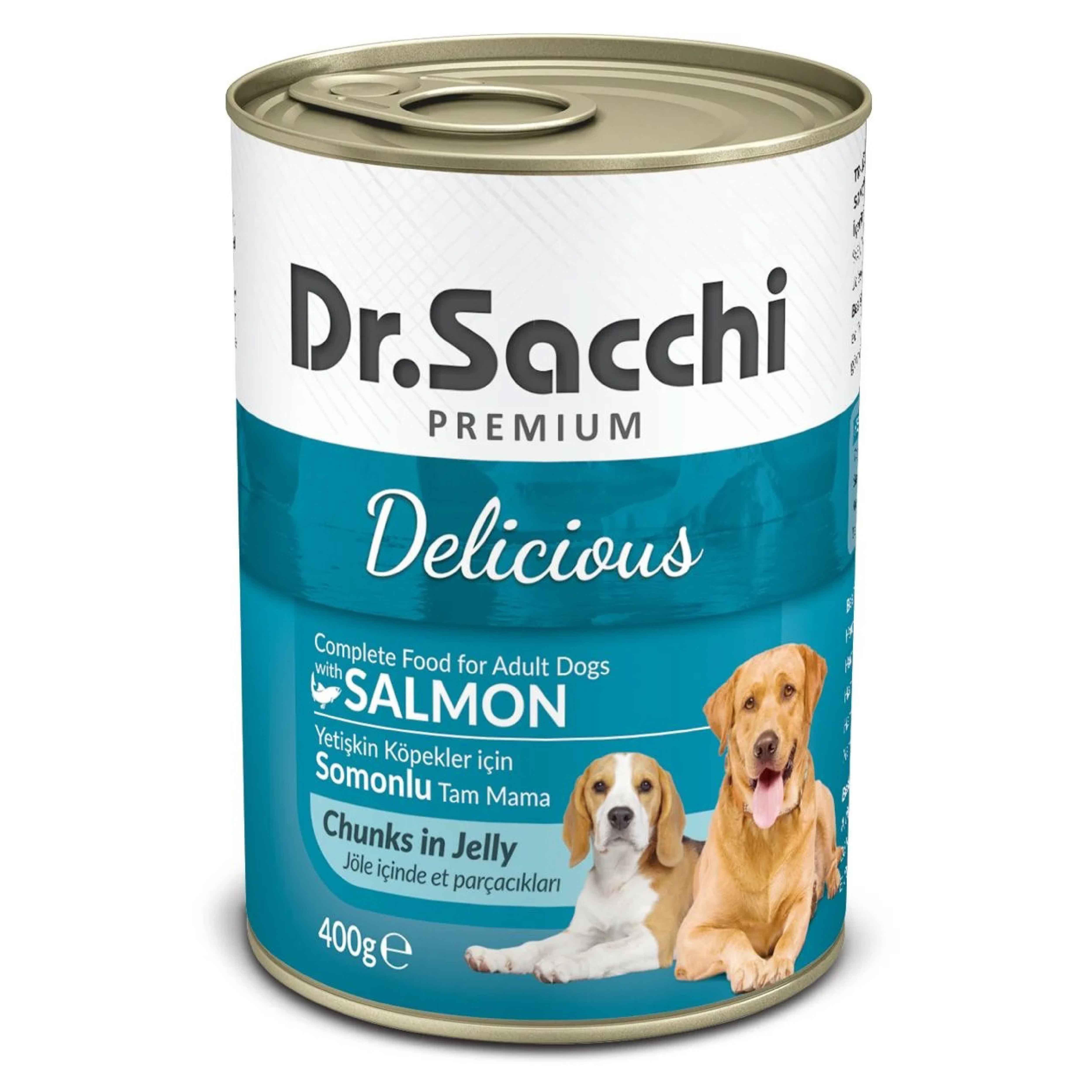 Dr.Sacchi Konserve Köpek Somonlu 400gr