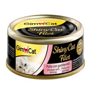 GimCat Shinycat Fileto Kedi Maması -Tavuk Karides 70gr