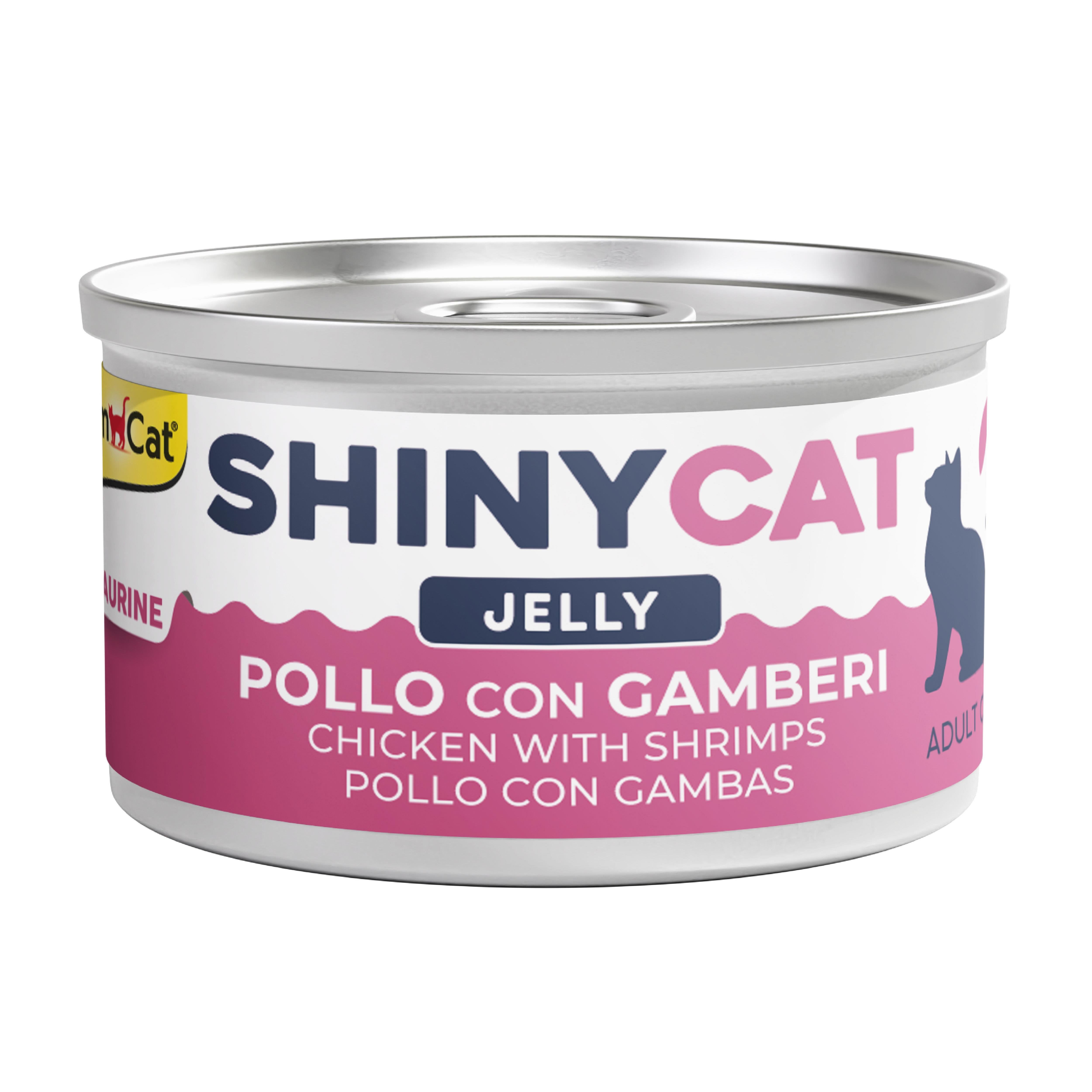 Gimcat Shinycat Jelly (Jöle içinde) Chicken with Shrimps 70 gr – Karidesli Tavuk